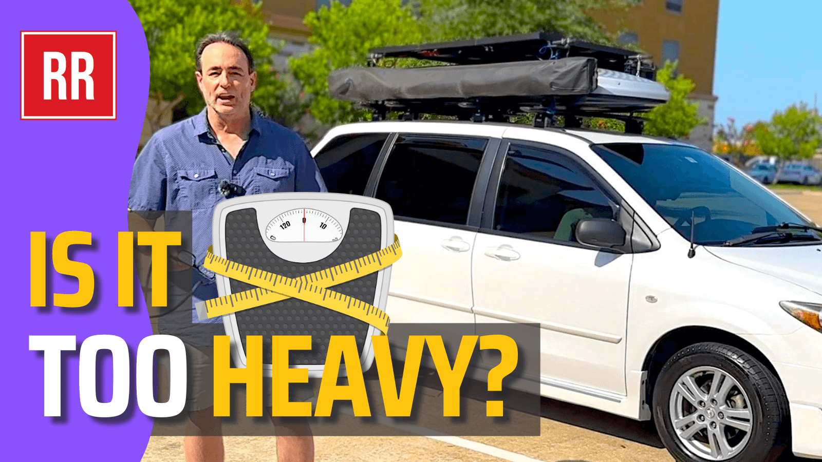 This CAN'T be SAFE! Off-Grid Minivan CAMPER gets WEIGHED!